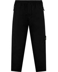 Stone Island - Stretch Cotton Trousers - Lyst