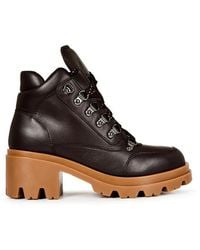 Emporio Armani - Lace Up Ankle Boots - Lyst