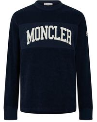 Moncler - Embroidered Logo Sweatshirt - Lyst
