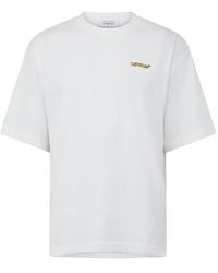 Off-White c/o Virgil Abloh - Tape Skate Cotton Short Sleeve Crew Neck T-Shirt - Lyst