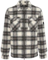 Barbour - Clayton Brushed Fleece Overshirt - Lyst