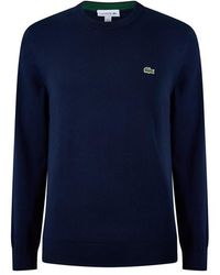 Lacoste - Organic Cotton Crew Neck Sweater - Lyst