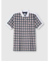 Pretty Green - Pg Timperley Geo Short-Sleeve Polo Shirt - Lyst