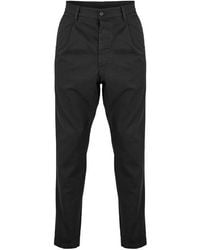 DSquared² - One Pleat Cotton Straight Leg Trousers - Lyst