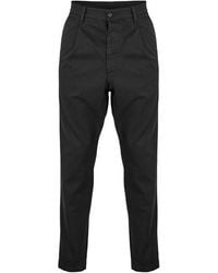 DSquared² - One Pleat Cotton Straight Leg Trousers - Lyst