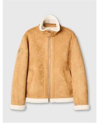 Pretty Green - Ashcroft Flight Insulating Aviation-Inspired Shearling Jacket - Lyst