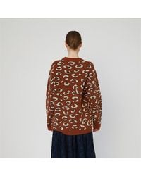 Stella Nova - Animal Jacquard Cardigan - Lyst
