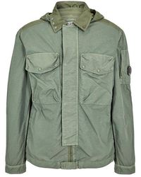 C.P. Company - Goggle Hood Overshirt - Lyst