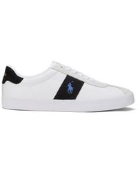 Polo Ralph Lauren - Court Vulc Leather Suede Trainers - Lyst