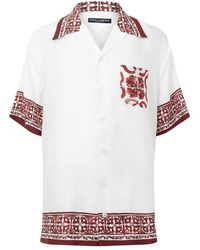 Dolce & Gabbana - Campcollar Shortsleeve Shirt - Lyst
