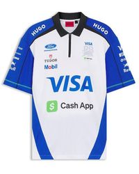 HUGO - Racing Bulls Short-Sleeve Polo - Lyst