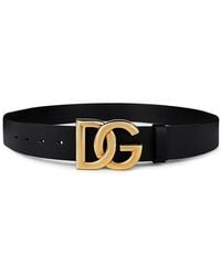 Dolce & Gabbana - Interlock 35mm Belt - Lyst