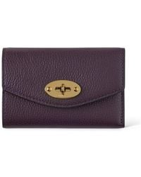 Mulberry - Darley Folded Multi-Card Wallet Deep Aubergine - Lyst
