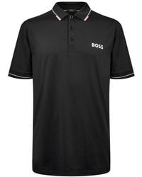 BOSS - Mercerized Cotton Polo Shirt - Lyst