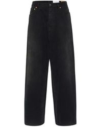 Balenciaga - Denim Size Sticker baggy Trousers - Lyst