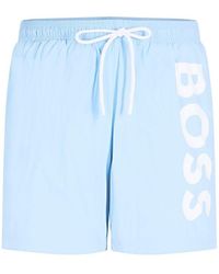 BOSS - Octopus Swim Shorts, Comfortable Elasticated Waist - Lyst