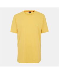 BOSS - Tales T-Shirt With Logo Patch Premium Cotton - Lyst