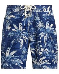 Polo Ralph Lauren - Palm Print Quick Dry Relaxed Fit Swim Shorts - Lyst