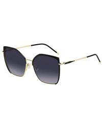 BOSS - Rectangular Round Sunglasses - Lyst