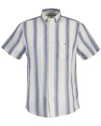GANT - Patterned Short Sleeve Shirt - Lyst