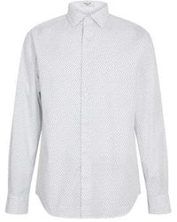 GANT - Poplin All Over Print Long Sleeve Shirt - Lyst