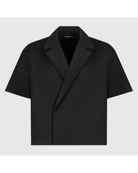Manière De Voir - Abel Boxy Twill Double Breasted Shirt - Lyst