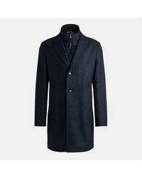 BOSS - H-Hyde-Bib-234 Structured Peacoat - Lyst