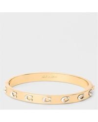 COACH - C Logo Bangle - Lyst