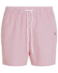 Tommy Hilfiger - Ithaca Stripe Medium Length Drawstring Swim Shorts - Lyst