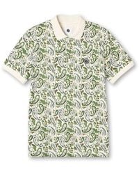 Pretty Green - Aquarelle Paisley Short-Sleeve Polo Shirt - Lyst