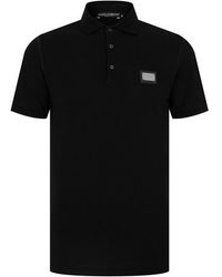 Dolce & Gabbana - And Cotton Piqué Polo Shirt - Lyst