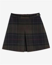Barbour - Tartan Pleatfront Mini Skirt - Lyst