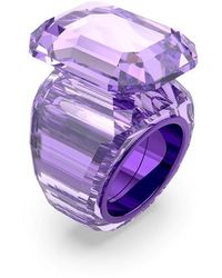 Swarovski - Lucent Cocktail Ring, Octagon Cut, - Lyst