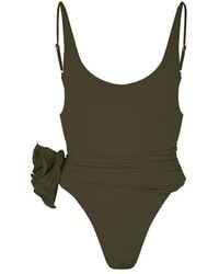 Magda Butrym - Wrap Scoop Neck Swimsuit - Lyst