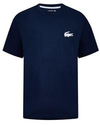 Lacoste - Small Croc Pyjama Short Sleeve Top - Lyst