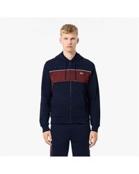 Lacoste - Zip-Up Colorblock Hoodie - Lyst