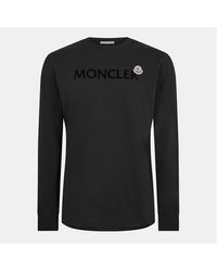 Moncler - Long Sleeve Patch Logo T-shirt - Lyst