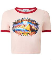 CASABLANCA - Casa Lgo Baby Tee Ld63 - Lyst