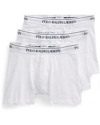Polo Ralph Lauren - Stretch Cotton Boxer Brief 3-pack - Lyst