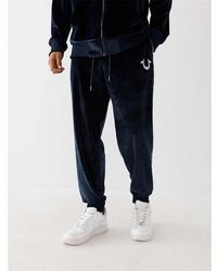 True Religion - Velour Jogging Bottoms - Lyst