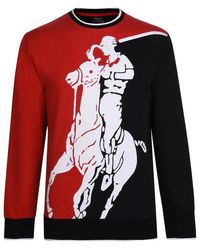 Polo Ralph Lauren Cotton Interlock Graphic Sweatshirt - Red