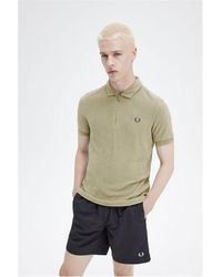 Fred Perry - Fred Zip Towel Polo Sn43 - Lyst