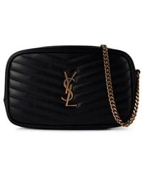 Saint Laurent - Lou Mini Leather Shoulder Bag - Lyst