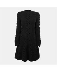 McQueen - Alex Cable Knitted Jumper Dress - Lyst
