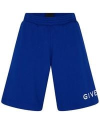 Givenchy - Giv Boxy Fit Fleece Jogger Shorts - Lyst