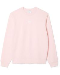 Lacoste - Printed Fleece Sweatshirt - Lyst