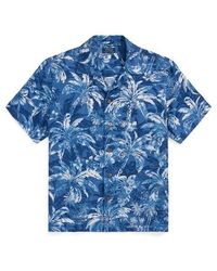 Polo Ralph Lauren - Linen Palm Pattern Short Sleeve Shirt - Lyst