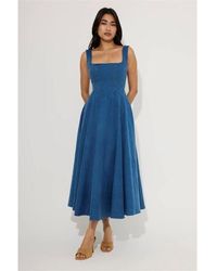 Odd Muse - Sq Neck Midi Long Maxi Dress - Lyst