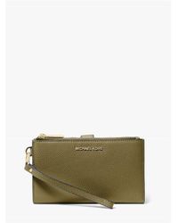 MICHAEL Michael Kors - Double Zip Wristlet Wallet On Chain - Lyst