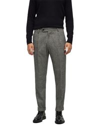 BOSS - P Perin Pleat Tailored Trousers - Lyst